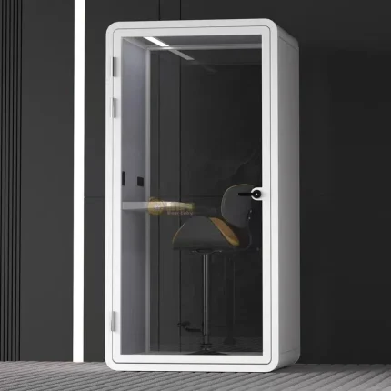 Modern Multi-functional Soundproof Office Pod Aluminum Frame Soundproof Cabin, Suitable for Office or Living Room Homes