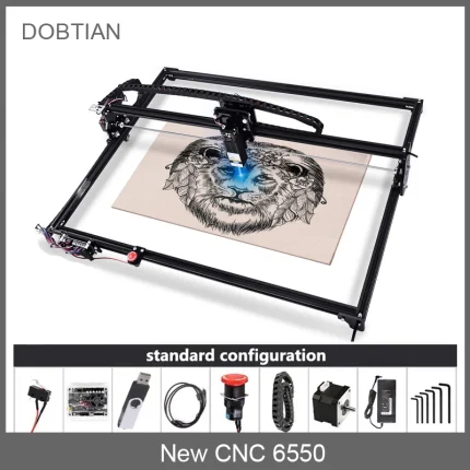 New Laser Engraving Machine Cutting Milling Wood Engraver Tool Working Area 650*500mm Assemble 20W GRBL Laser Printer Router