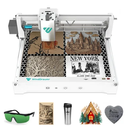 WindDraumr Laser Engraver 3W 5W 10W 1064nm IR Laser Engraving Machine For Metal Wood Leather DIY Laser Cutter Tool CNC Machine