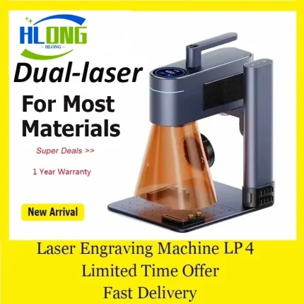 Laserpecker 4 Laser Engraver Machine for Metal Mini Portable Printer with Rotary Extension Dual Laser Engraving and Cutting Tool
